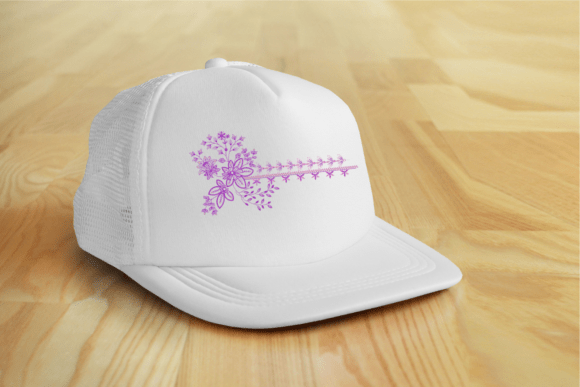 Botanical Border Embroidery Design