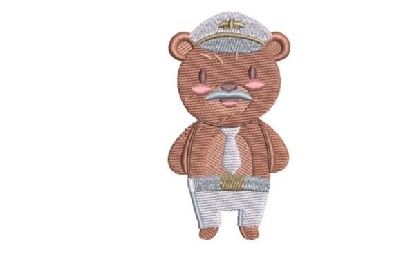 Captain Bear Embroidery