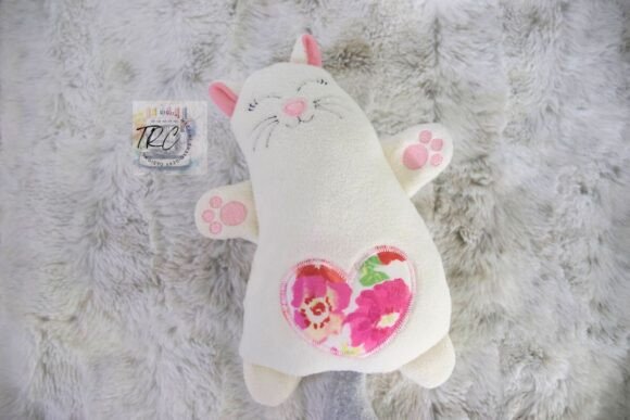 Cat Stuffie ITH Embroidery Design