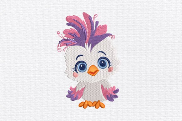 Cute Baby Bird Embroidery Design