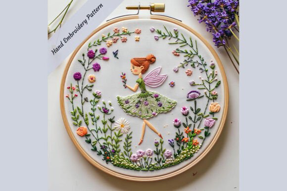 Fairy Hand Embroidery Pattern Pixie