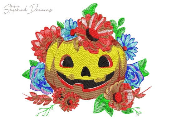 Halloween Pumpkin Magic Embroidery