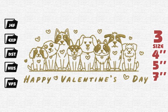 Heart Dogs Embroidery Review