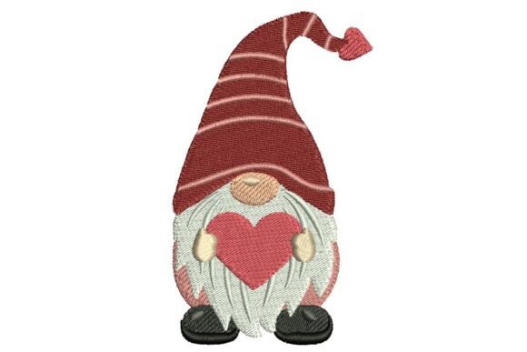 Heart Gnome Embroidery