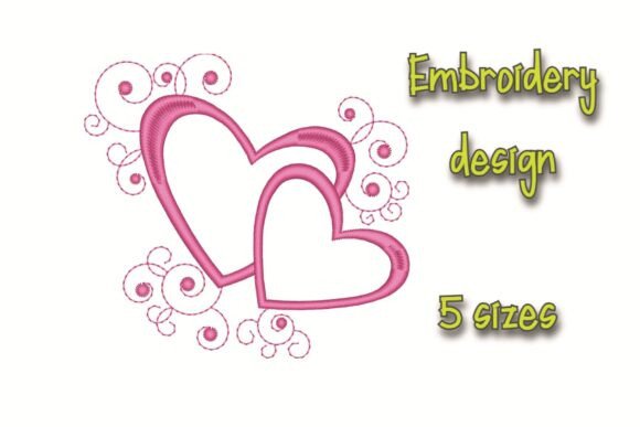 Hearts Embroidery Designs