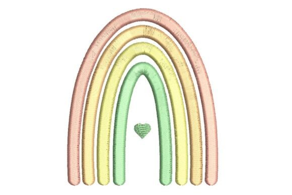 Pastel Rainbow Embroidery