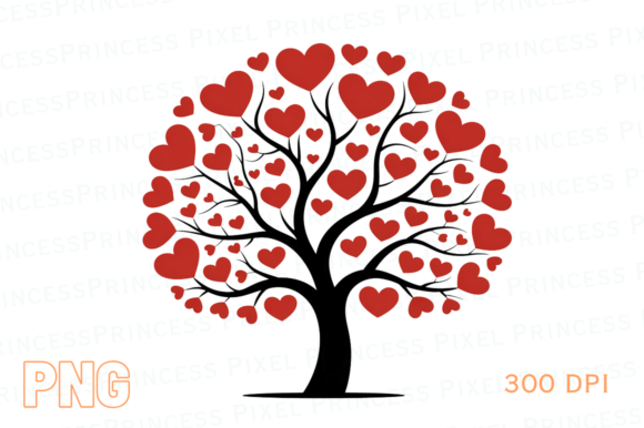Valentine’s Day Heart Tree Embroidery